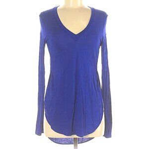 NEW Aritzia Wilfred Memento Long Sleeve Indigo Top